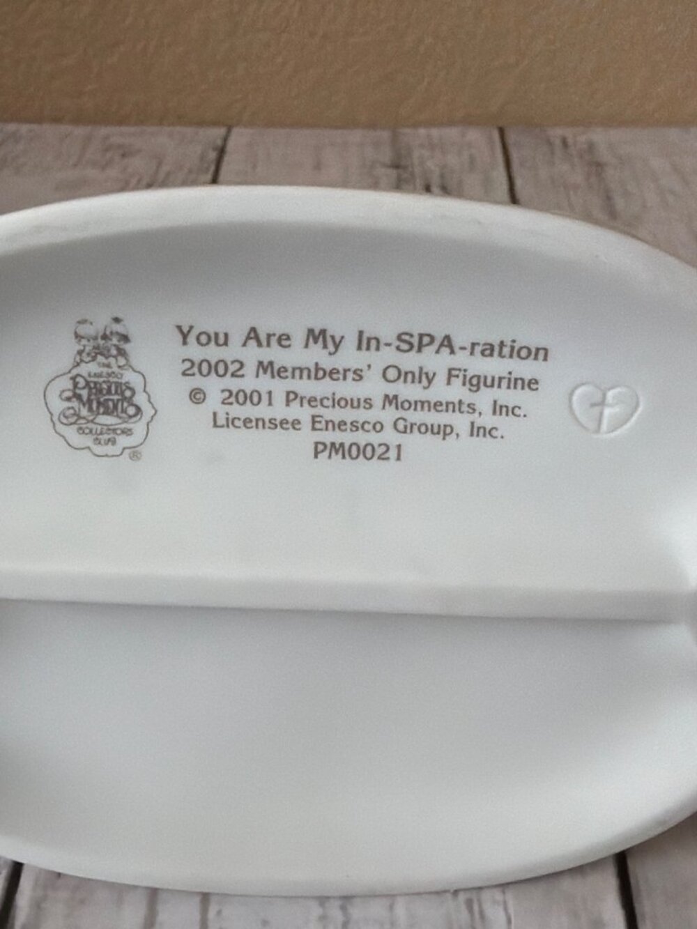 Precious Moments You Are My In-SPA-ration 2002 Members Only Figurine PM0021 - Picture 7 of 12